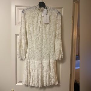 Alexis High Neck Fraye Dress! Perfect for bridal shower or event.